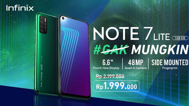 Infinix Note 7 Resmi Meluncur, Hadir dengan 4 Kamera Belakang
