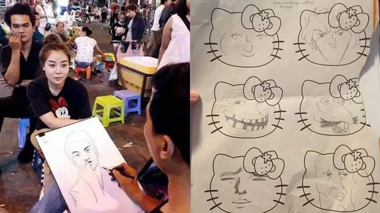 5 Potret Hasil Gambar Orang Ini Nyeleneh Ini Bikin Orang Kaget