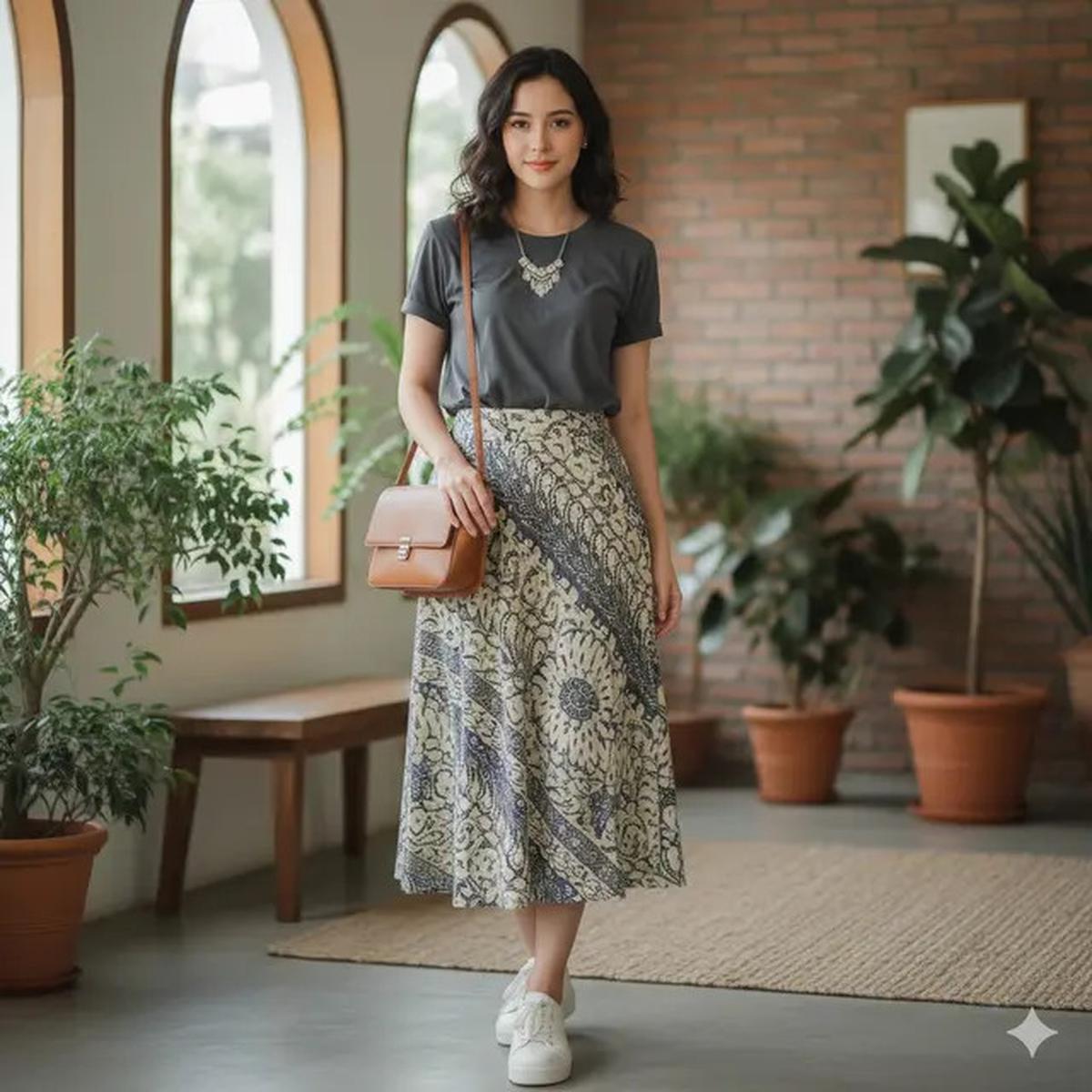 Rok Batik Midi Cocok dengan Baju Apa? Ini 9 Pilihan yang Bikin Penampilan Makin Stylish