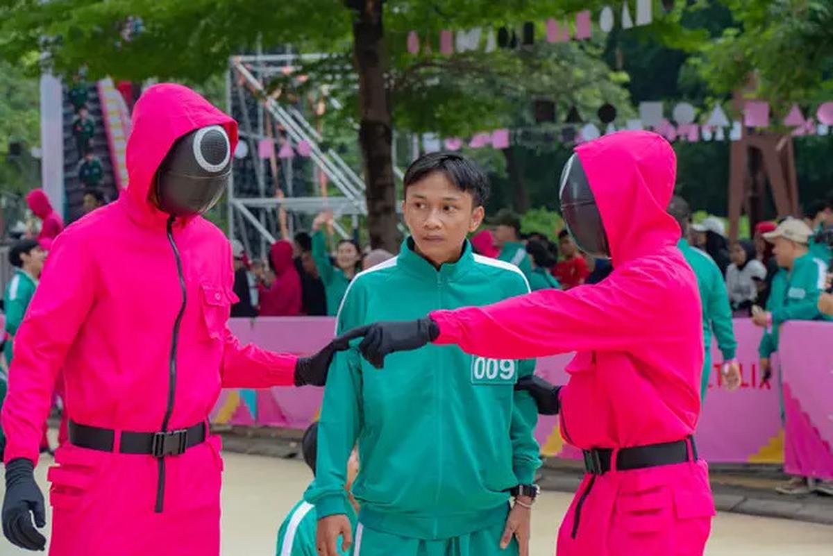 Potret Atlet Timnas Rizky Ridho hingga Fajar Sadboy Main Red Light Green Light ala Squid Game di GBK