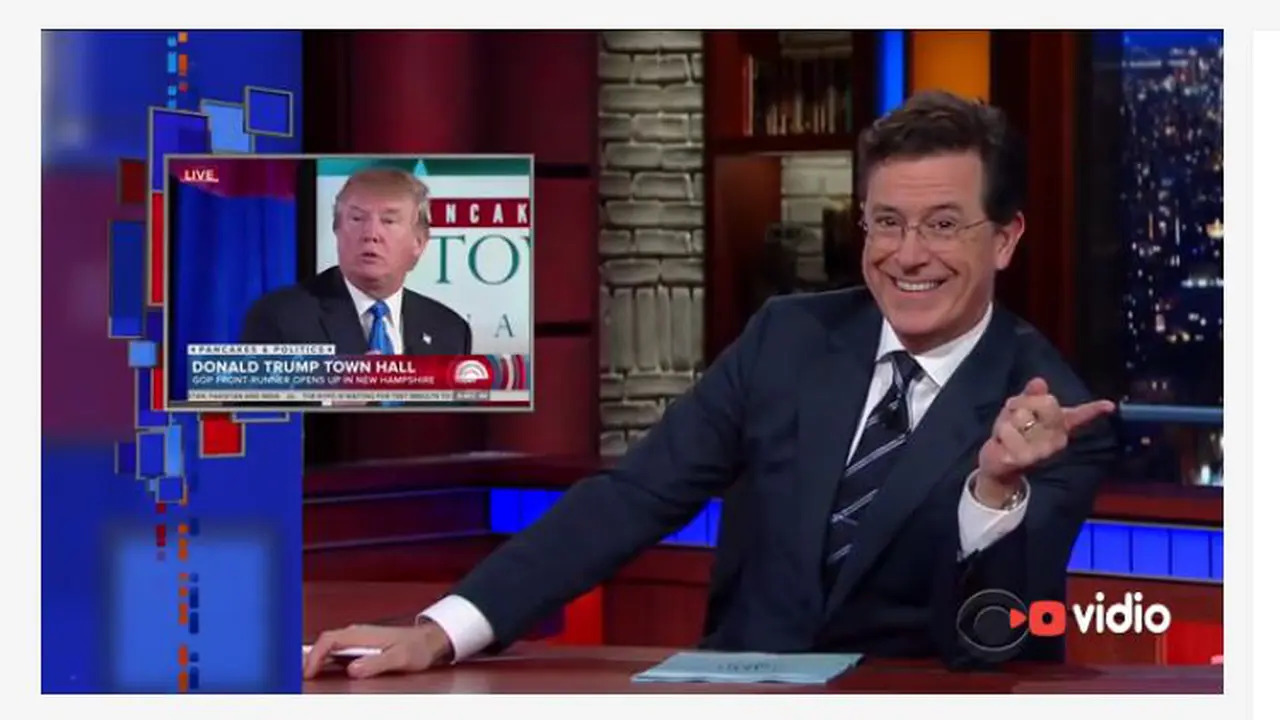 [Bintang] Donald Trump dan Stephen Colbert