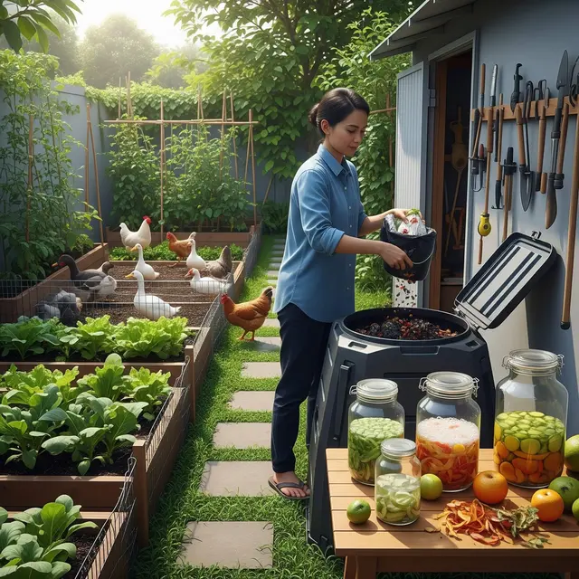 Cara Menata Kebun dan Ternak di Belakang Rumah Agar Rapi dan Produktif