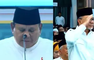 Prabowo Ucapkan Selamat Ulang ke Zulkifli Hasan di Penutupan Muktamar NU
