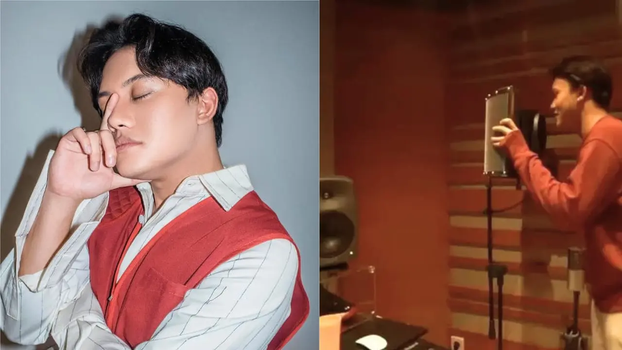 Potret ruang kerja Rizky Febian (Sumber: YouTube/Taulany TV)