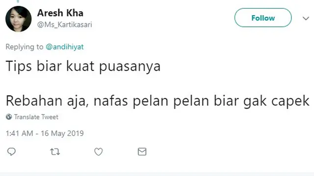 tips kuat puasa ala warganet