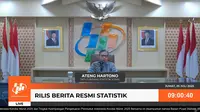 Deputi Bidang Statistik Sosial BPS Ateng Hartono dalam konferensi pers Profil Kemiskinan di Indonesia Kondisi Maret 2025, Jumat (25/7/2025). (Tira/Liputan6.com)