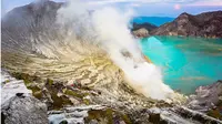 Kabupaten Banyuwangi ditetapkan sebagai salah satu dari kawasan Taman Bumi atau Geological Park (Geopark) Nasional 2018 oleh Komite Geopark Nasional. (Liputan6.com/Dian Kurniawan)