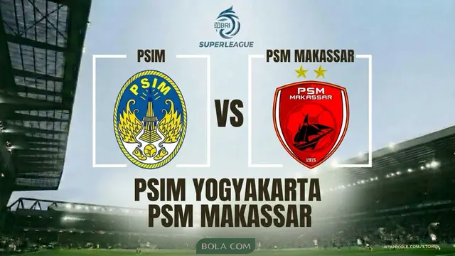 Ilustrasi PSIM Yogyakarta Vs PSM Makassar