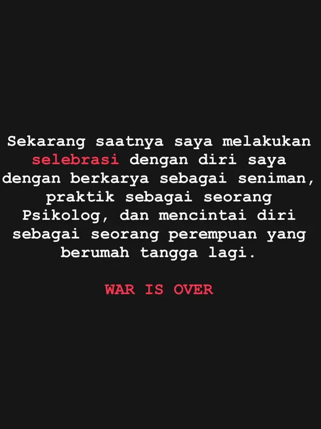 Unggahan Tsania Marwa. (Foto: Dok. Instagram @tsaniamarwa54)