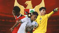 Timnas Indonesia - Ronaldo Kwateh, Marselino Ferdinan, Cahya Supriadi (Bola.com/Adreanus Titus)