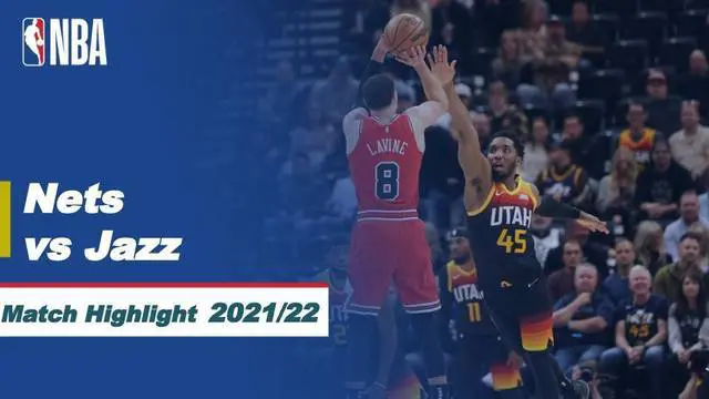 Berita video highlights NBA, pertandingan antara Brooklyn Nets melawan Utah Jazz dalam lanjutan pertandingan NBA 2021/2022, Selasa (22/3/2022).