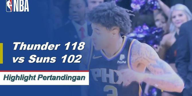 Cuplikan Hasil Pertandingan NBA : Thunder 118 vs Suns 102