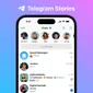 Tampilan Telegram Stories (Telegram)