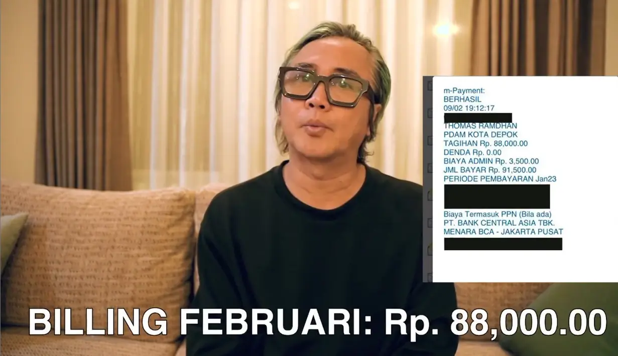 "Bulan berikutnya masih sama, enggak beda jauh. Di bulan 8, kenaikan itu mendekati Rp 700.000," lanjutnya. [Instagram/thomasramdhan]