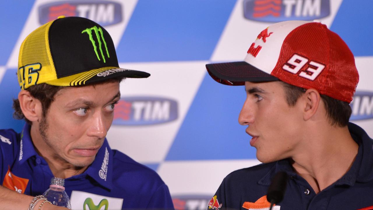Valentino Rossi dan Marc Marquez