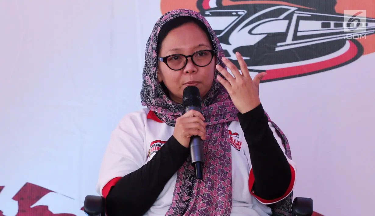<p>Sekretaris Jenderal Suluh Kebangsaan Alissa Wahid saat kegiatan Gerakan Suluh kebangsaan di Banten, Senin (18/2). Kegiatan ini bertujuan untuk Rawat Kebhinekaan Indonesia Lewat Jelajah Kebangsaan 2019. (Liputan6.com/Johan Tallo)</p>