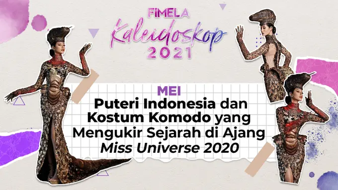 Kaleidoskop FIMELA Mei 2021: Kostum nasional komodo Puteri Indonesia di ajang Miss Universe 2020