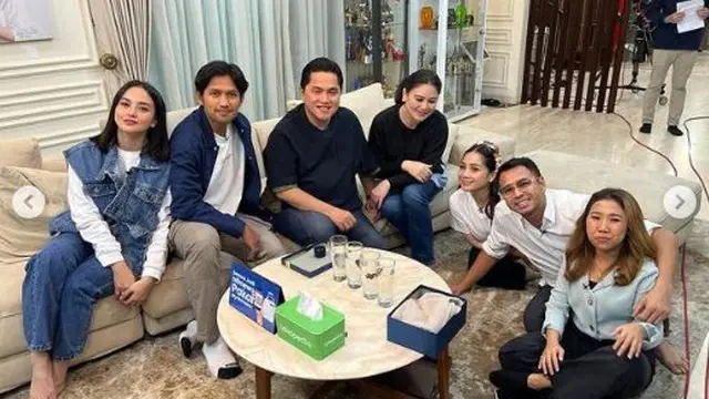 Erick Thohir Sahur Bareng Keluarga Raffi Ahmad, Warganet Singgung Kepastian Piala Dunia U-20