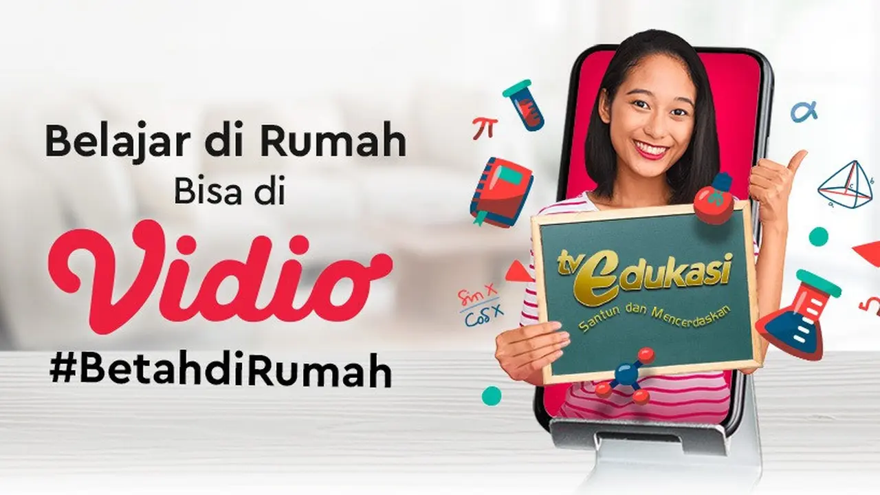 Betah di Rumah Dengan Belajar di Rumah Bersama Vidio. sumberfoto: Vidio