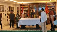 Jenazah Ryamizard Ryacudu Tiba di Rumah Duka Cikeas Bogor