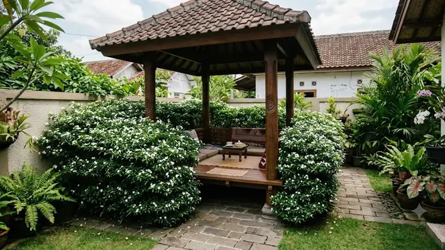 15 Tanaman yang Cocok Mengelilingi Gazebo, Taman Rumah Lebih Asri dan Menawan