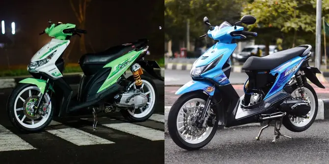 10 Potret Modifikasi Honda BeAT Karbu, Skutik Mungil yang Tetap Kece Hingga Saat Ini