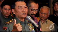 Panglima TNI Jenderal Moeldoko saat mendeklarasikan zona bebas korupsi, Jakarta, Senin (11/8/2014) (Liputan6.com/Miftahul Hayat)