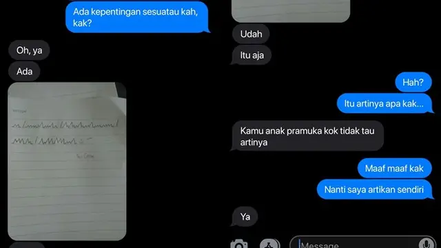 6 Chat Anak Pramuka Ini Penuh Kode, Bikin Mikir Keras