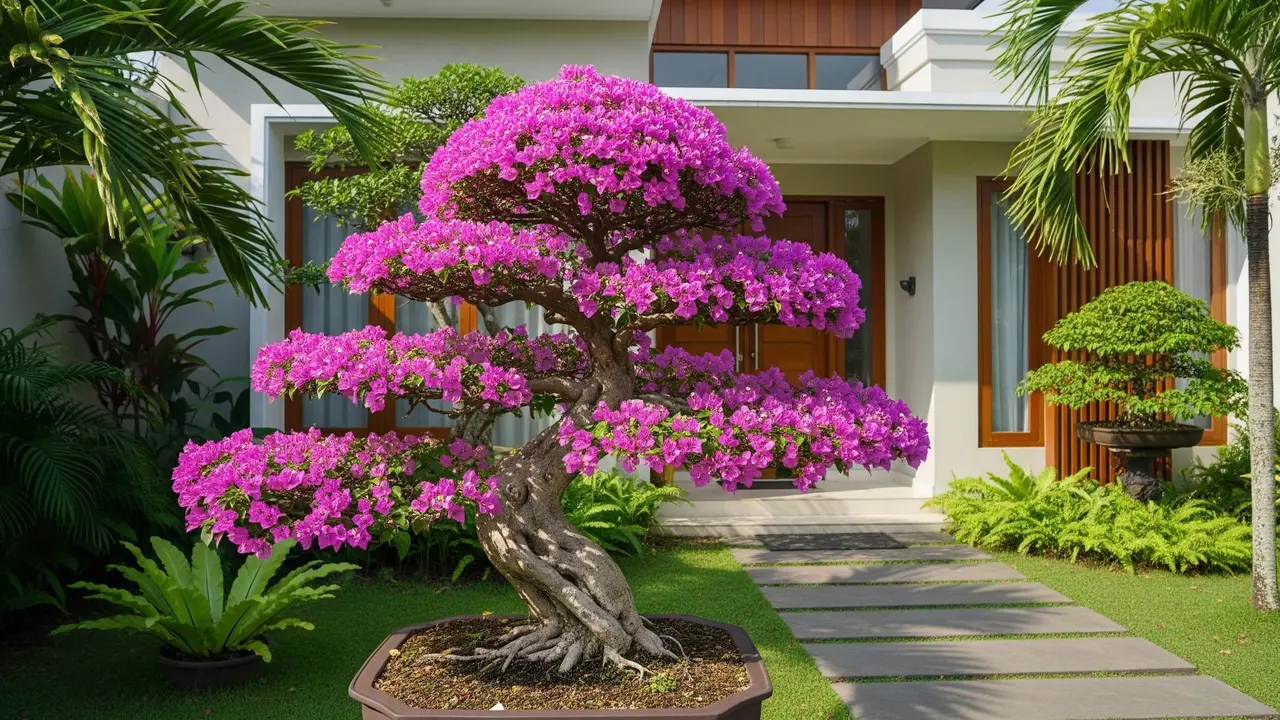 Tanaman Bonsai Depan Rumah