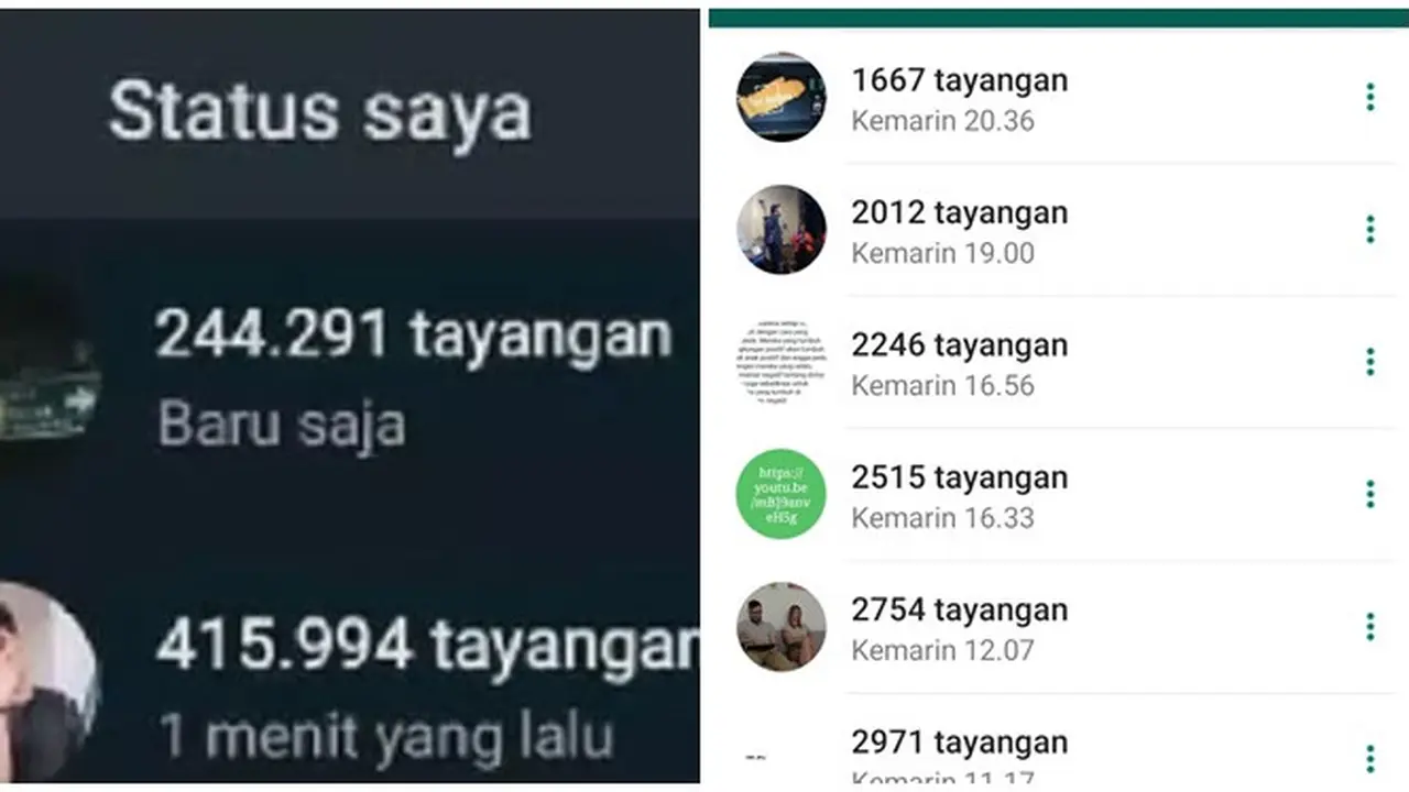Bak Seleb, 6 Potret Story WhatsApp Sampai Ribuan Ini Bikin Melongo