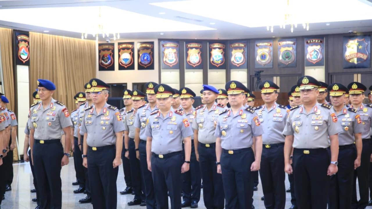 47 Perwira Tinggi Polri Naik Pangkat, 1 Perwira Raih Bintang Tiga