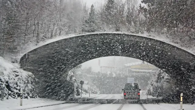 Ilustrasi Badai Salju