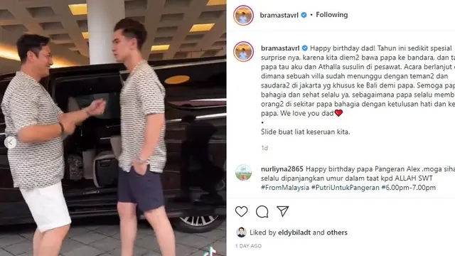 Verrell Bramasta beri kejutan ultah Ivan Fadilla (Foto: Instagram/@bramastavrl)