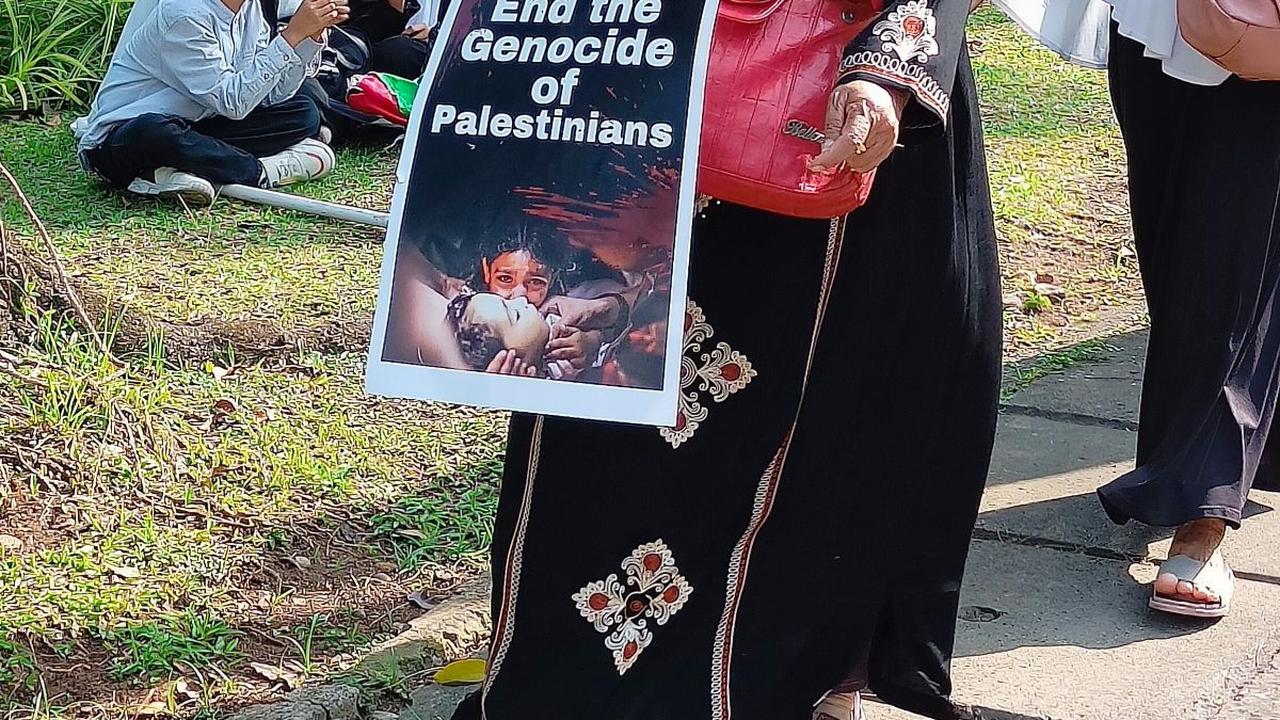 Aksi Bela Palestina di Depan Kedubes Amerika Berakhir, Ini Tuntutan Massa