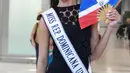 OOTD Miss Universe Republik Dominika saat tiba di Thailand. [@annejkn.official]