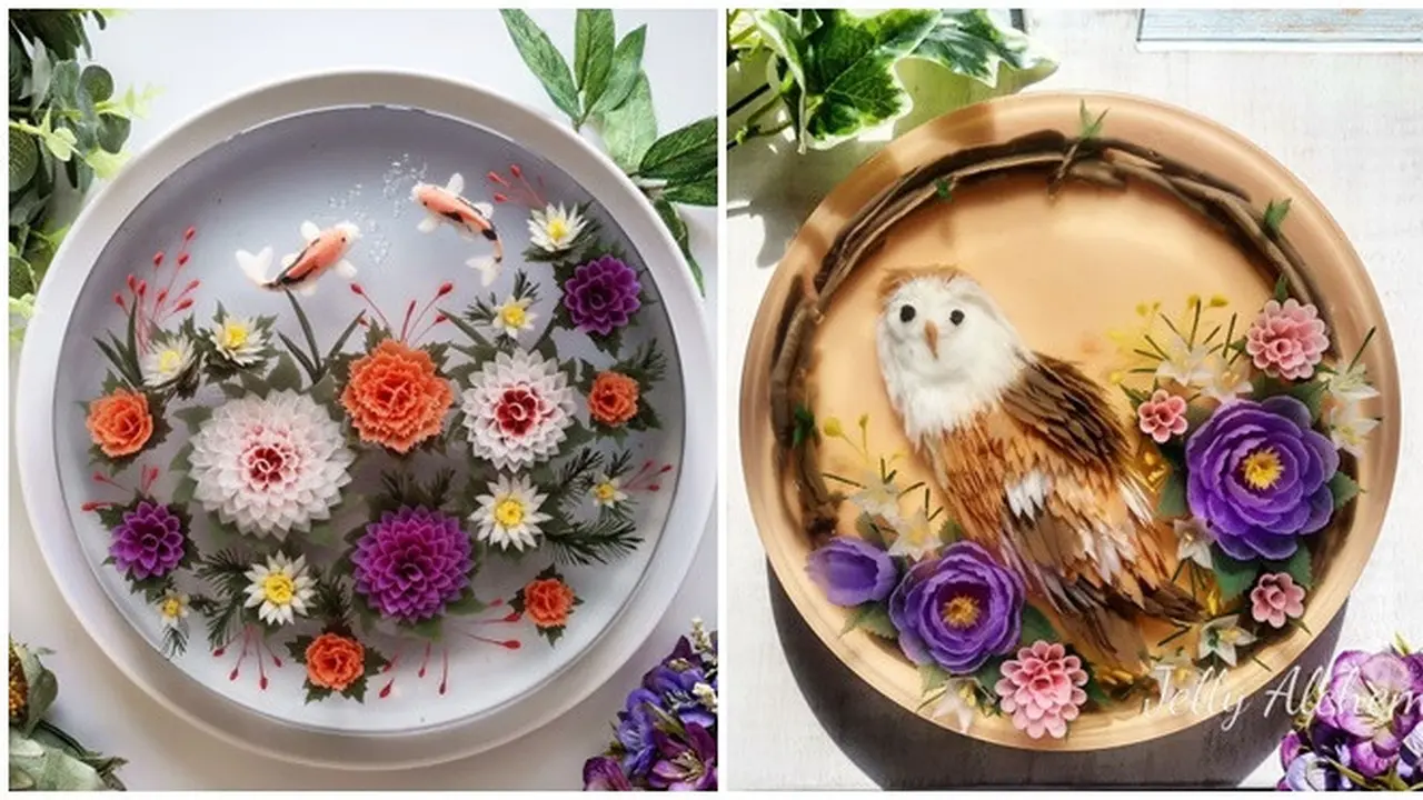 7 Kreasi Jelly Art 3D Ini Keren Banget, Bikin Sayang Dimakan