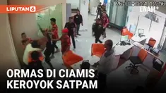 Ormas Ciamis Serang Kantor Leasing dan Keroyok Satpam