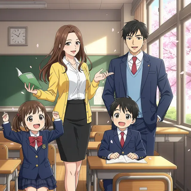 Prompt Gemini AI Membuat Versi Anime dari Foto Keluarga