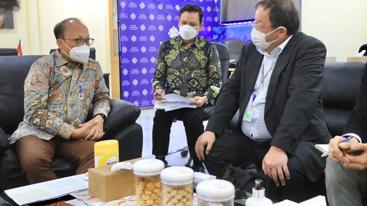 Sekretaris Jenderal Kementerian Ketenagakerjaan, Anwar Sanusi menerima Courtesy Call Wakil Presiden Japan International Cooperation Agency (JICA) (Istimewa)