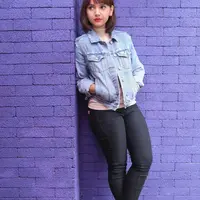 Angelica Simperler di Media visit pemain film Keira (Nurwahyunan/Fimela.com)).