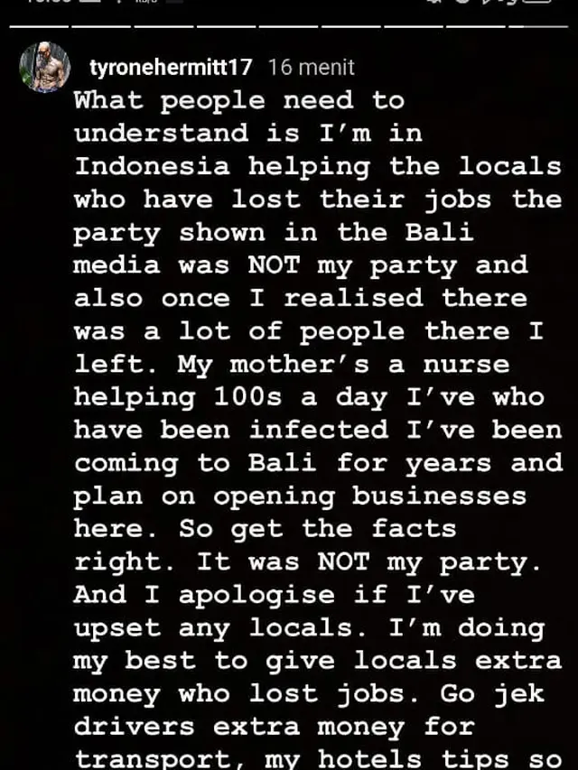 Permintaan Maaf Pengunggah Video Pesta Ulang Tahun di Bali Saat Pandemi Corona Covid-19