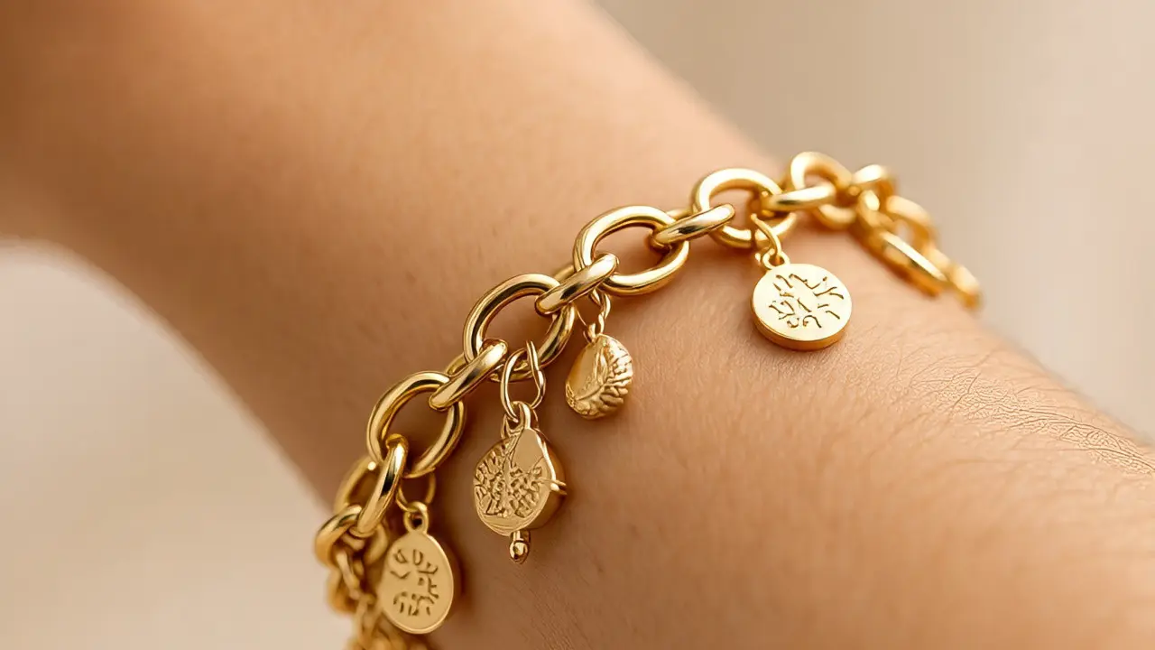 Model Gelang Emas Mata Rantai Besar Kekinian