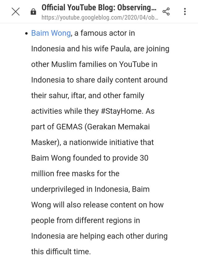 Unggahan Baim Wong. (Foto: Instagram @baimwong)