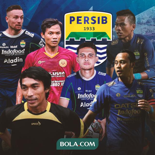 Persib Bandung - Rezaldi Hehanusa, Atep, Marc Klok, Aliyudin, Tony Sucipto, Muhammad Nasuha