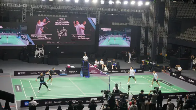 Pertandingan Eksebisi Ricky/Tontowi vs Candra/Taufik