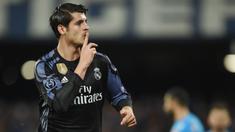 Alvaro Morata akhirnya resmi menjadi pemain Chelsea. Penyerang asal Spanyol tersebut sepakat menandatangani kontrak hingga 30 Juni 2022 bersama The Blues. (AFP/Filippo Monteforte)