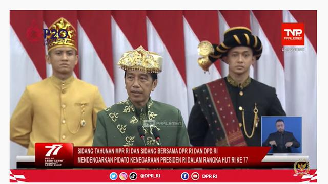 Jokowi di Sidang Tahunan MPR dan Nota Keuangan 1