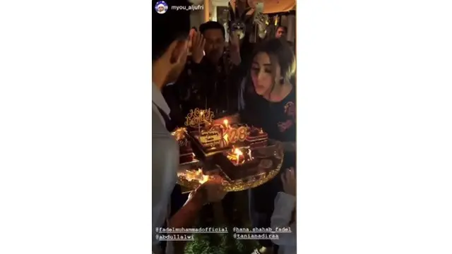 7 Momen Mewah Perayaan Ulang Tahun Tania Nadira, Banjir Kejutan