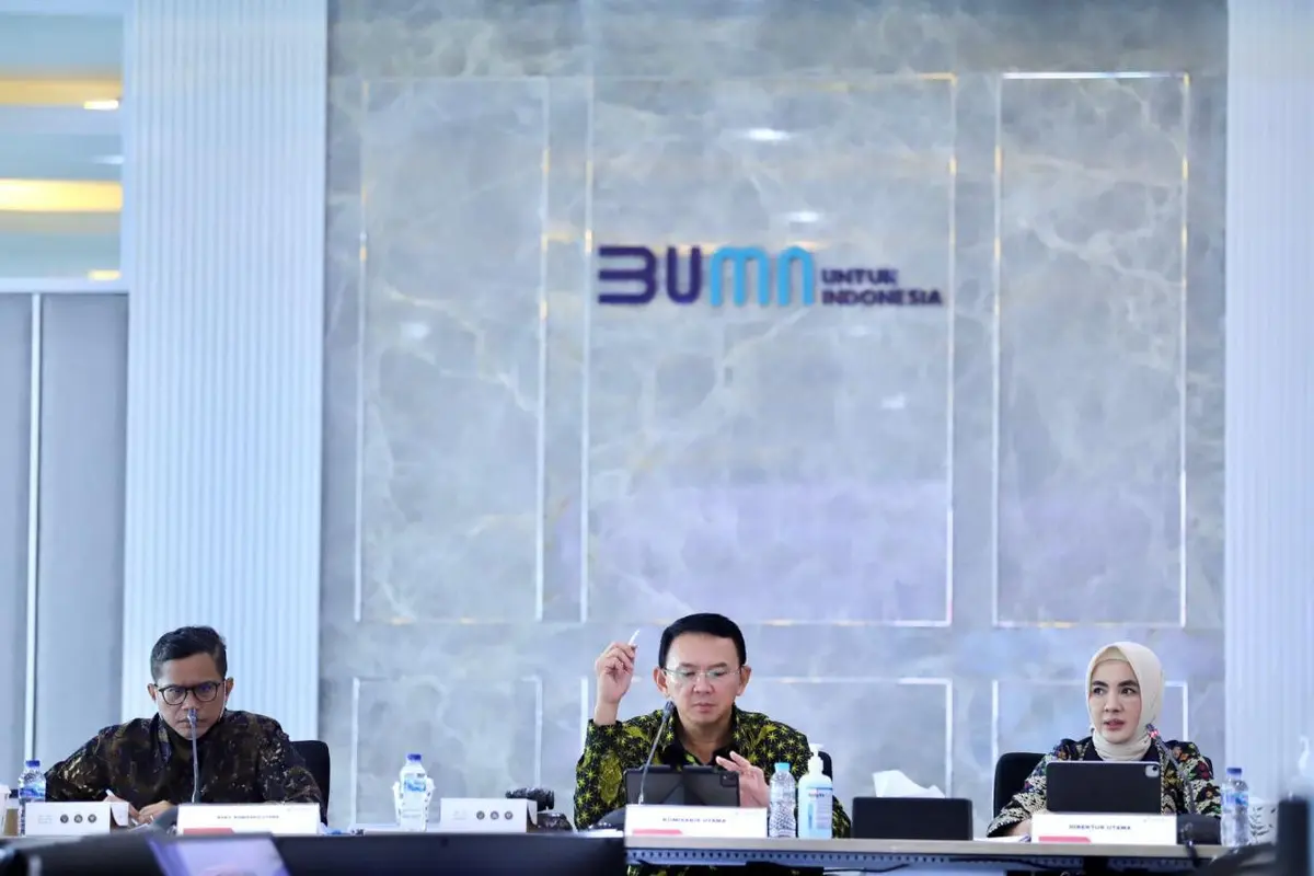 Rapat Umum Pemegang Saham (RUPS) Tahunan Tahun Buku 2021 PT Pertamina (Persero) dengan Kementerian BUMN, Jakarta, Rabu, (8/6/22).