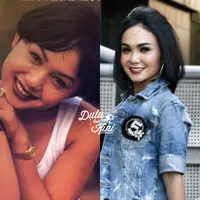 Gaya Yuni Shara dulu dan kini. (Istimewa, Instagram/yunishara)